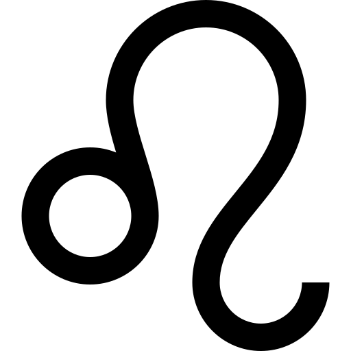 Leo zodiac sign icon