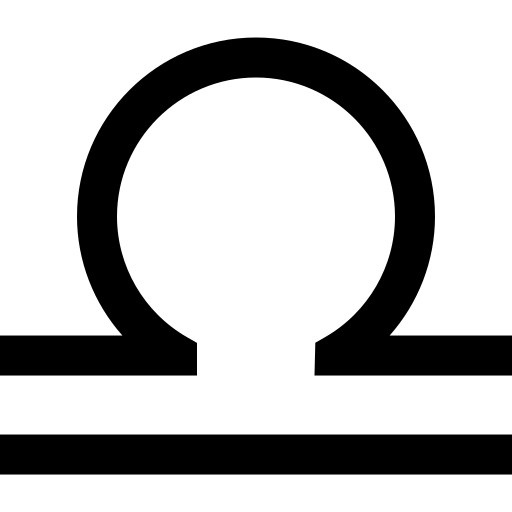 Libra zodiac sign icon