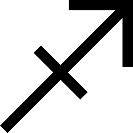 Sagittarius zodiac sign icon
