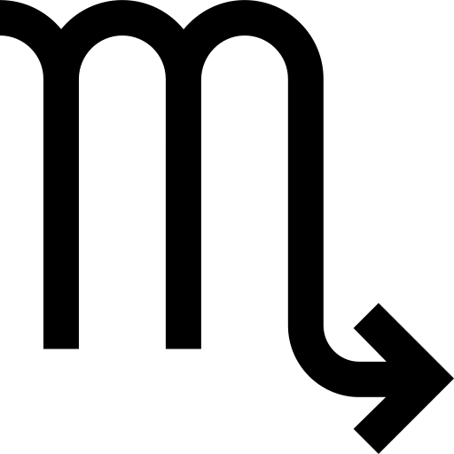 Scorpio zodiac sign icon