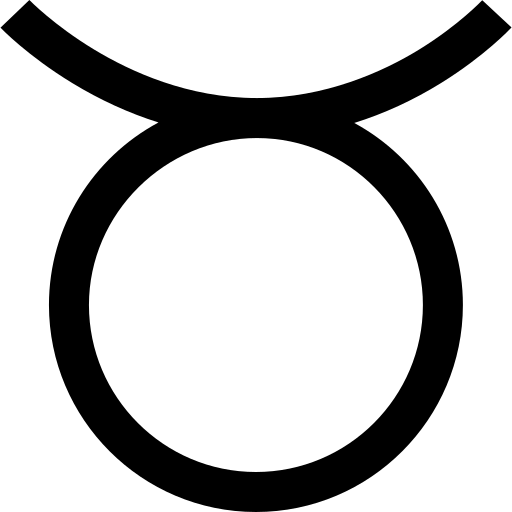 Taurus zodiac sign icon